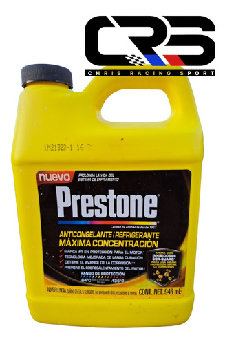 Coolant Refrigerante Anticongelante Prestone 97% , 946 Ml