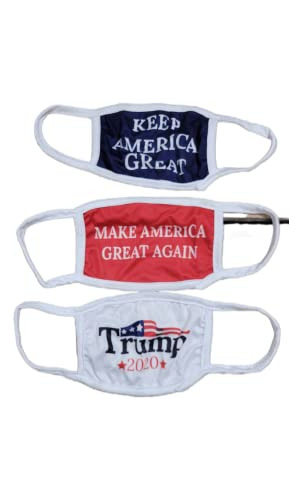 Trump Face Mask 3-pack | Reusable & Washable Anti Dust | Mag