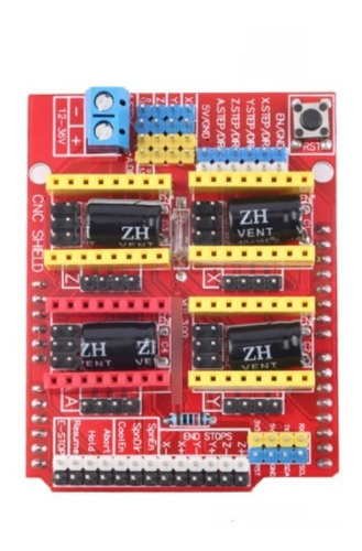 Shield Cnc V3 Kit+tarjet Uno+4drivers A4988+4disipadores Rye