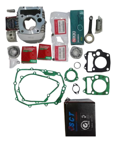 Kit Cilindro Motor Completo Biz 125 06+biela+rol+jun+ret+val