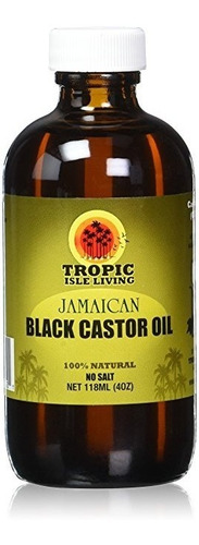 Tropic Isle Estar Jamaicana Negro Aceite De Ricino-4 Oz