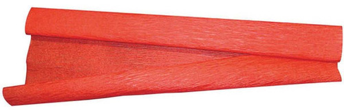 Papel Crepon Super Crepe 48cmx2,50m Liso Vermelho