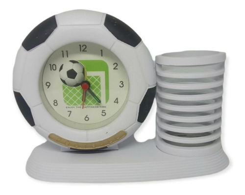 Reloj Balón De Fútbol Porta Lápiz
