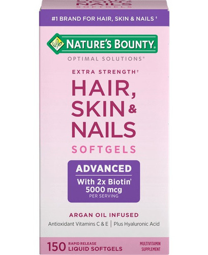 Multivitaminico Cabello Piel Uñas Nature Bounty Cáps Gel 60