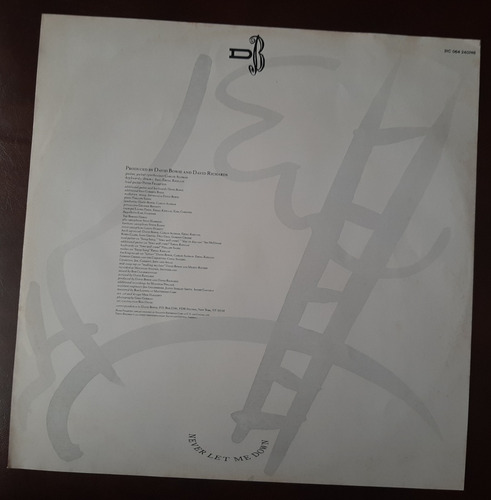 Lp Vinil David Bowie Never Let Me Down C/ Encarte (Usado)