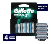 Comprar Repuestos para maquina de afeitar Gillette Mach3 con 4 unidades