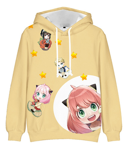 Sudadera Con Capucha Spy X Family Kawaii Forger Anya Para Ni