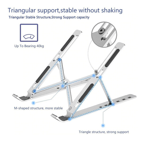 Base Soporte Portátil Laptop Plegable Metalica