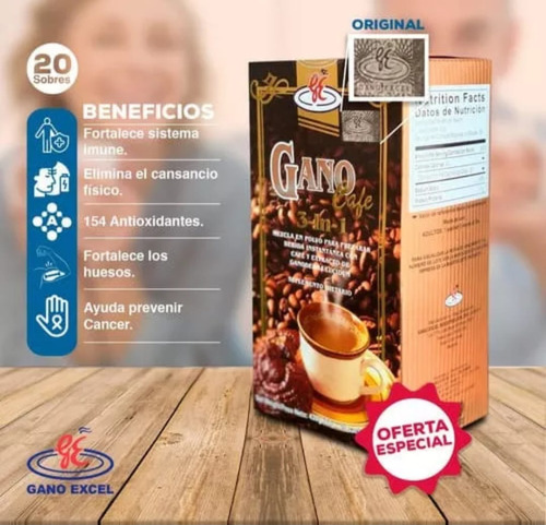 Café 3 En 1 Ganoderma Lucidum - g a $286