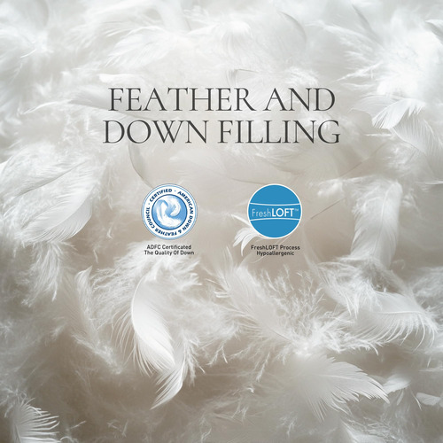 Edredón Blanco Plumas Tamaño Matrimonial Y Queen Ultra Suave
