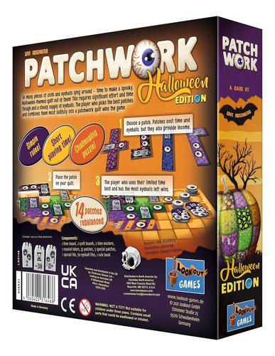 Juego De Mesa Patchwork Halloween Edition: ¡un Espeluznante