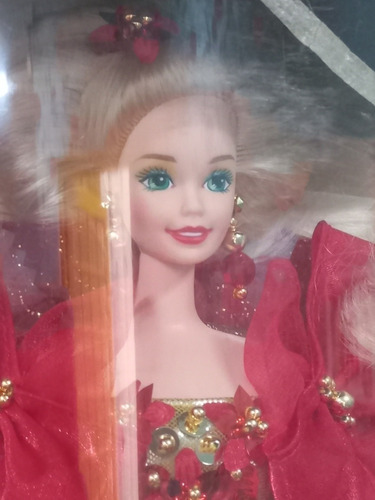 Imagem 3 de 10 de Barbie 1993 Happy Holidays Natal Gala Superstar Antiga 80