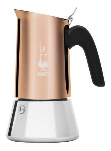 Cafetera italiana Venus de acero inoxidable para 4 tazas Bialetti, color cobre