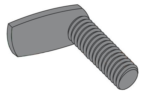 Tornillo Forma Pala Acero Plain Caja Carton: