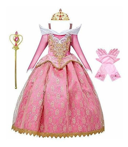 Myrisam Girls Fancy Princess Sleeping Beauty Birthday Dress 
