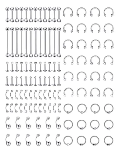 Lote De Piercing De Joyería Cuerpo De 120 Uds., Lote D...