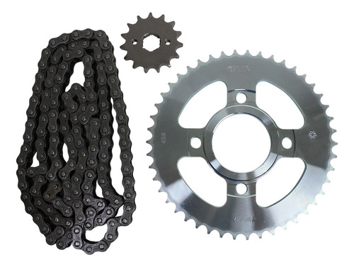 Kit Arrastre Cadena Sprocket Piñon Italika Dm200 Choho