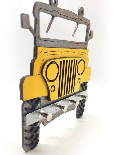 Porta Chaves Formato Carro Jeep Jipe Mdf Chaveiro Criativo