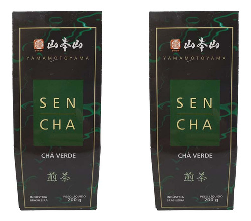 Chá Verde Sencha Yamamotoyama 200g Kit 2 Unid