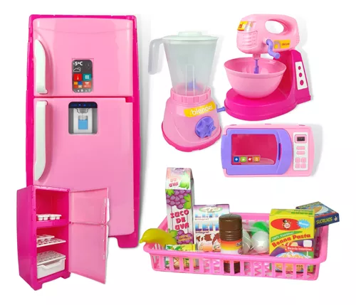 Cozinha Infantil Brinquedo Kit Criança Completa Fogão Menina