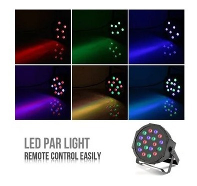 Imagen 3 de 6 de Proyector Luz Laser Rgb 18 Luces Iluminacion Fiesta Disco Dj