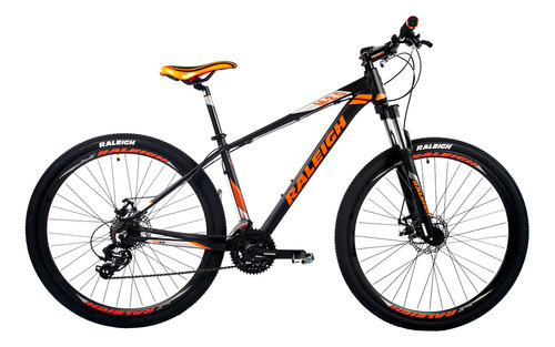 Bicicleta Raleigh 2.0 Rodado 29 T19 Negro Con Naranja