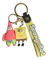 Comprar Llaveros De Goma Animados Bob Esponja Y Otros Con Correa