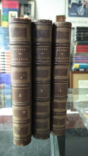 Ovres Complétes De Moliére - Felix Lemaistre 3 Tomos 1869