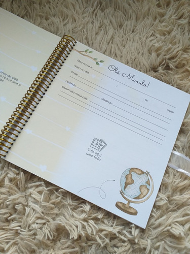 Imagem 5 de 9 de Livro Do Bebê Luxo Ursinho Personalizado Com Nome