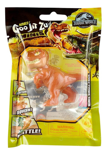 Boneco Elástico De 6cm - Mini T. Rex - Goo Jit Zu