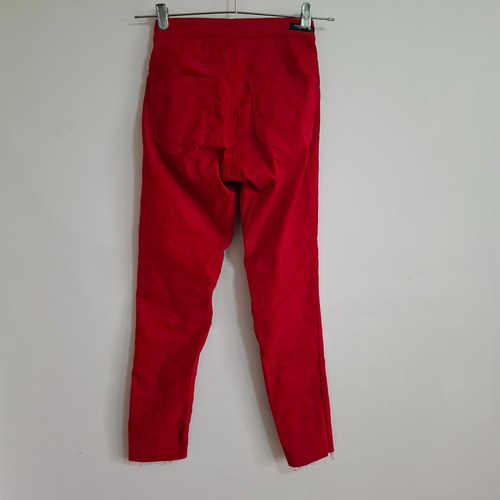 Pantalon Chupin Terciopelo Rojo Nahana Tiro Alto 40