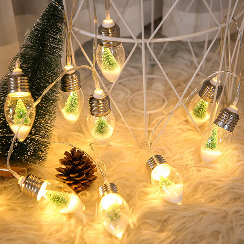 Cadena De Luces Led Al Aire Libre Impermeable 10 Led 2m