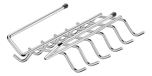 Suporte Para 12 Xícaras Suspenso Para Cozinha Em Aço Cromado