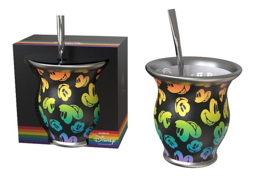 Mate Mickey Mouse Con Bombilla Y Packaging