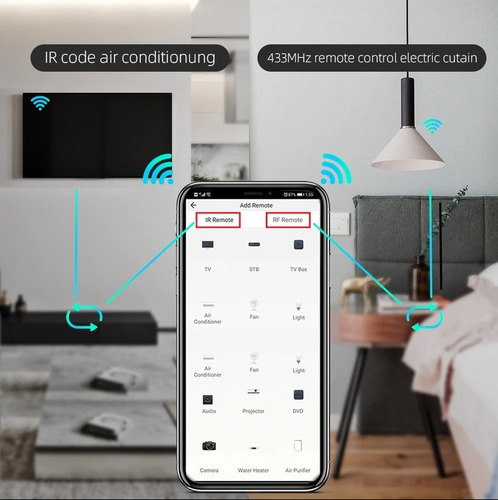 Control Remoto Smart Wifi Con Ir + Rf App Tuya / Smartlife