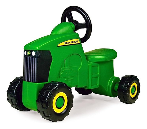 Montable Para Bebe Forma De Tractor Color Verde De Plastico
