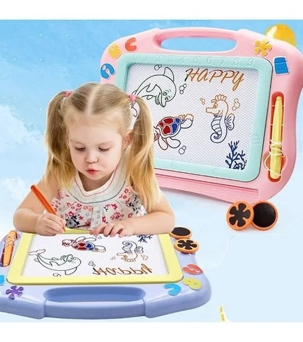 Portapapeles De Dibujo Magnético Iantil, Para Niños Color Rosa