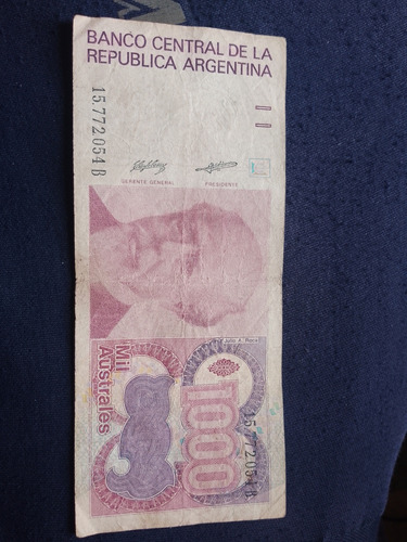 Billete De Mil Australes  