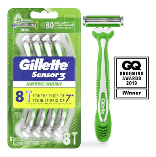 Desechables Gillette Sensor3 Sensitive Pack 8 Unidades