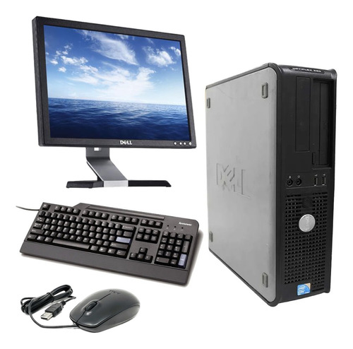 Computadora Cpu Dell Core 2 Duo E7500 2gb Ram 74gb Monitor