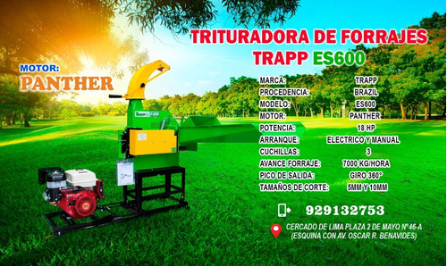 Ensiladoras De Forrajes Trapp Es600 Con Motor De 18 Hp