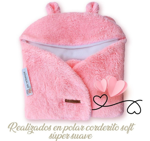Imagen 3 de 5 de Enterito Porta Enfant Orejitas Corderito Polar Bebé 0 A 6 M+