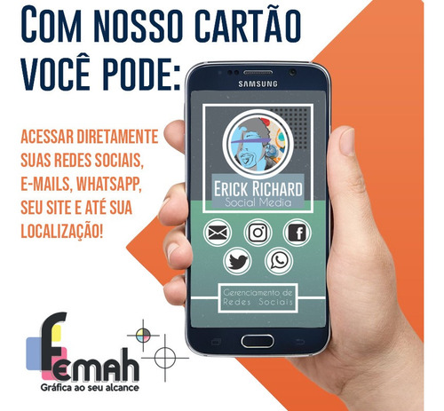Imagem 3 de 5 de Cartão De Visita Digital - Virtual Interativo-artes Variadas