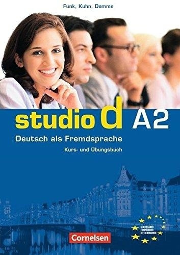 Studio D A2 - Kursbuch + Ubungbuch + Audio Cd, De Funk, Hermann. Editorial Cornelsen, Tapa Blanda En Alemán, 2006