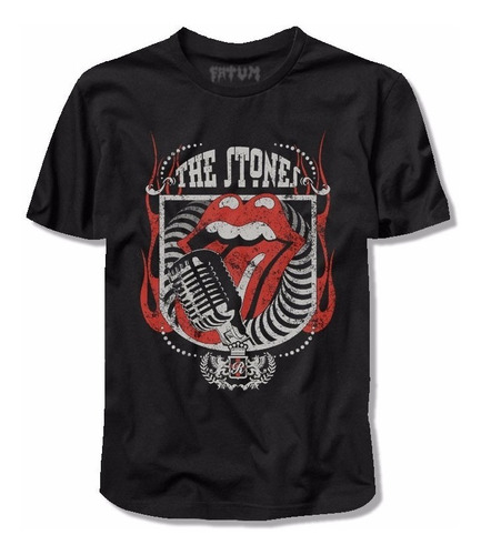 Camiseta Rolling Stones Microfone