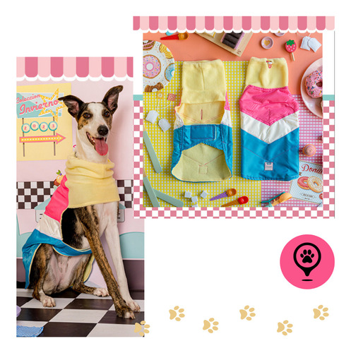 Capa Impermeable Elecant Para Peros | Abrigo Con Cuello Para Mascotas Talle Xs | Ropa Para Perros | Protección Para El Frío Y La Lluvia |