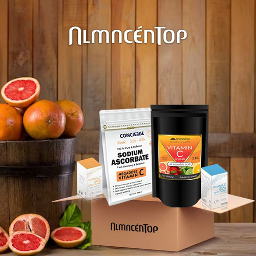 Vitamina C Mega Dosis 25g 50ml Y Ácido Ascórbico 1kg