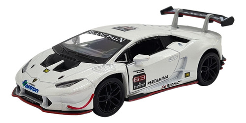 Miniatura Lamborghini Huracán Lp620-2 Trofeo Branco 1:36