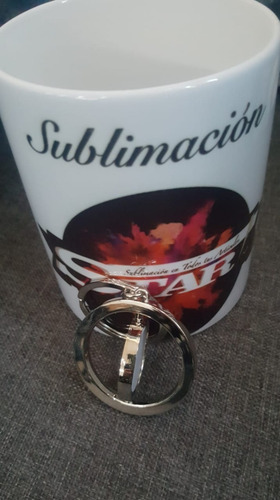 Pack 5 Llavero Circular Giratorio Doble Vista Para Sublimar