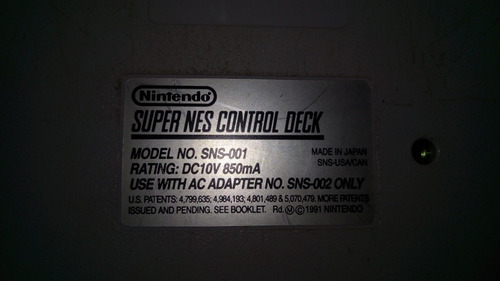 Super Nintendo De Colección (Usado)